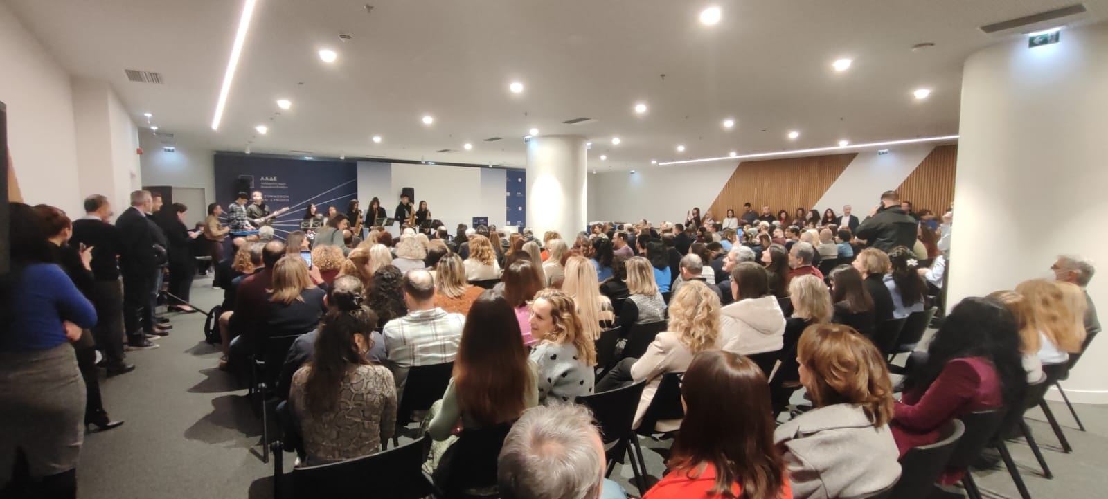 Άποψη της εκδήλωσης για την κοπή της Πρωτοχρονιάτικης πίτας 